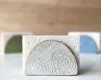 Sponge Holder - Stoneware - White