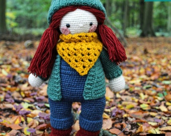 Crochet instructions: Amigurumi crochet doll Merle (PDF, German)