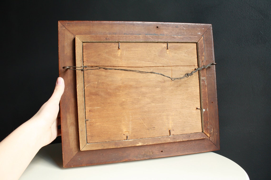 1800s Antique Solid Wood Frame. Real Wood Frame. Antique Etsy