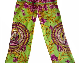Vintage Gianni Versace Couture Pants, 90s Versace Silk