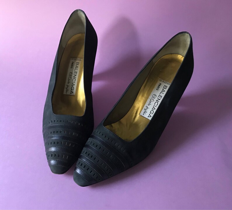 balenciaga heels blue