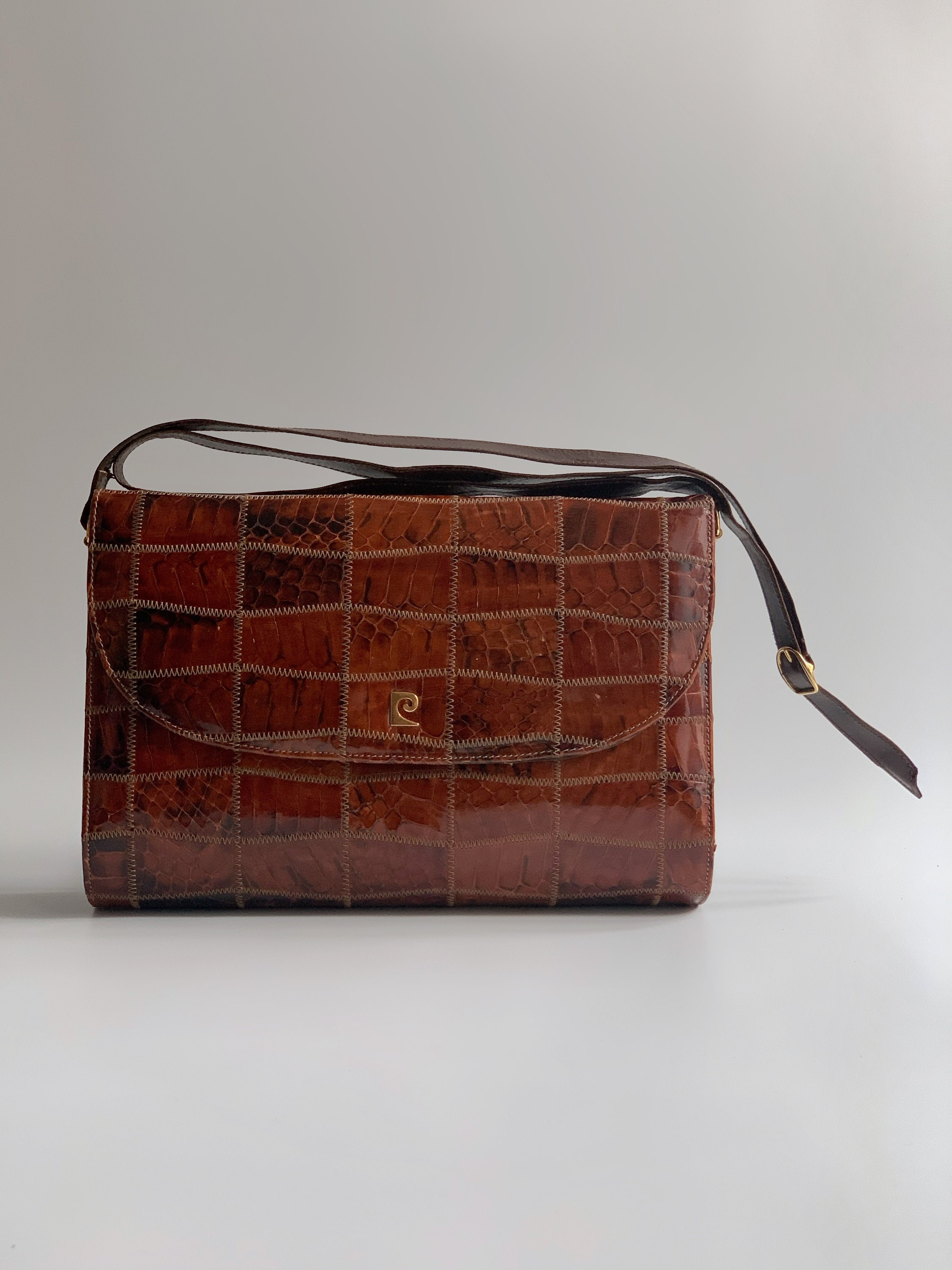 Pierre Cardin Men's Vintage 1980 Striped Wool Clutch Bag