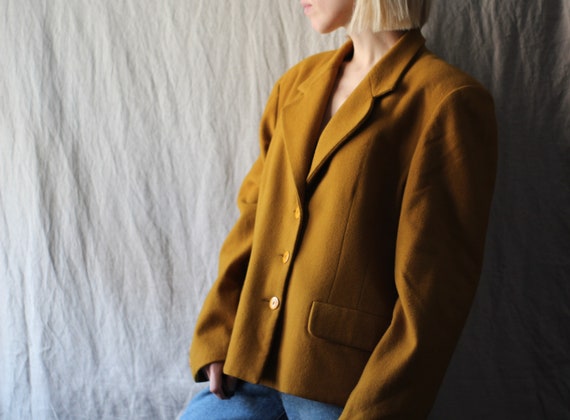 mustard winter jacket