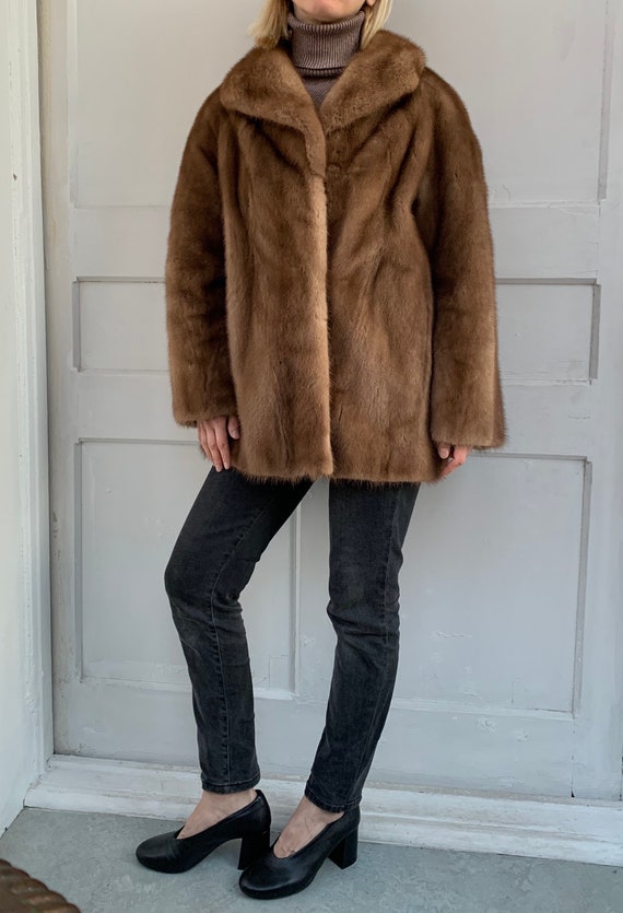 Mink fur jacket / mink fur coat/ real mink fur coa