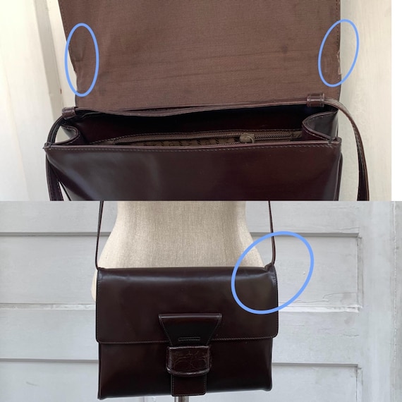 バッグ PRADA Vintage Brown Shoulder Bag PRADA Vintage Dark Brown Shoulder Bag, Designer Chocolate