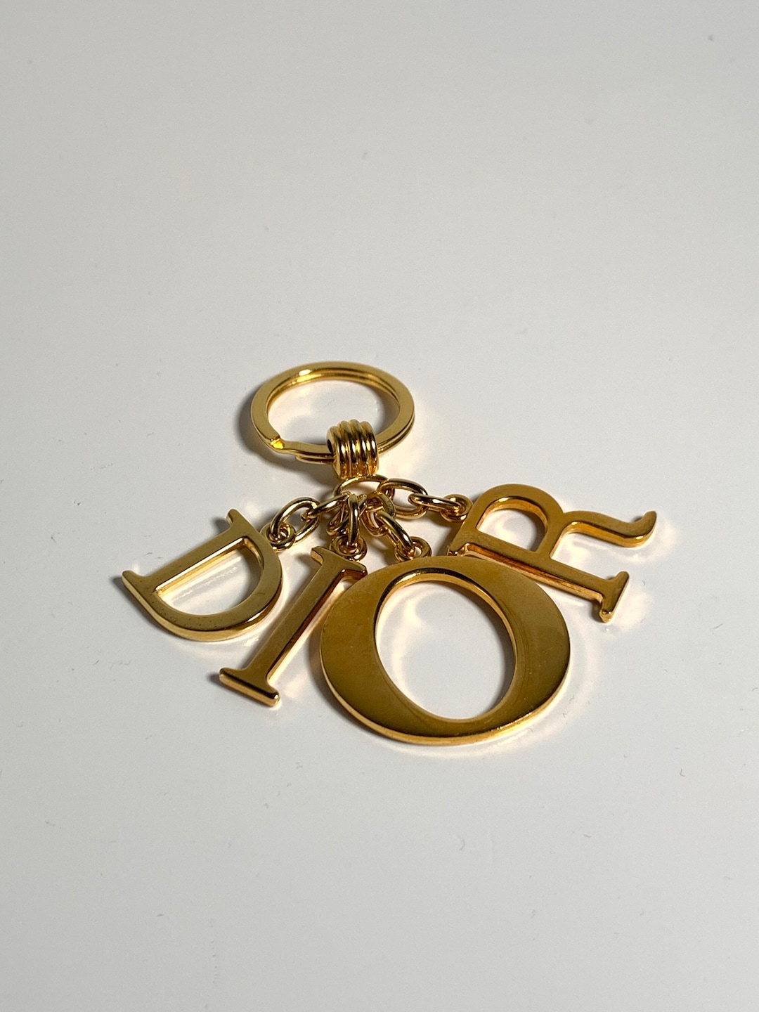 90s Christian Dior Charm Keychain Vintage Dior Bag Charm Lady Etsy