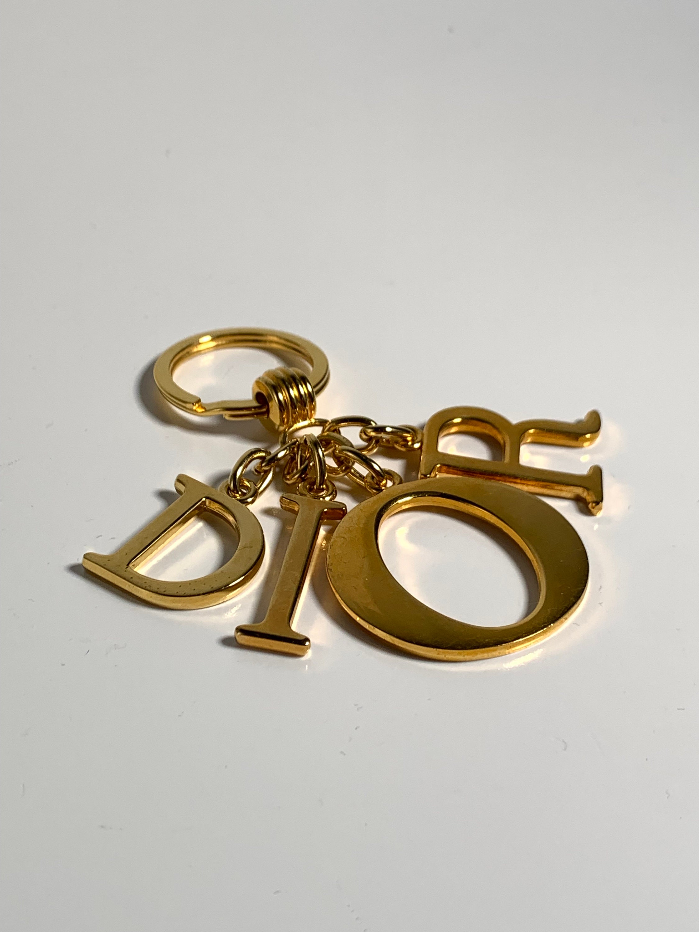 90s Christian Dior Charm Keychain Vintage Dior Bag Charm Lady Etsy