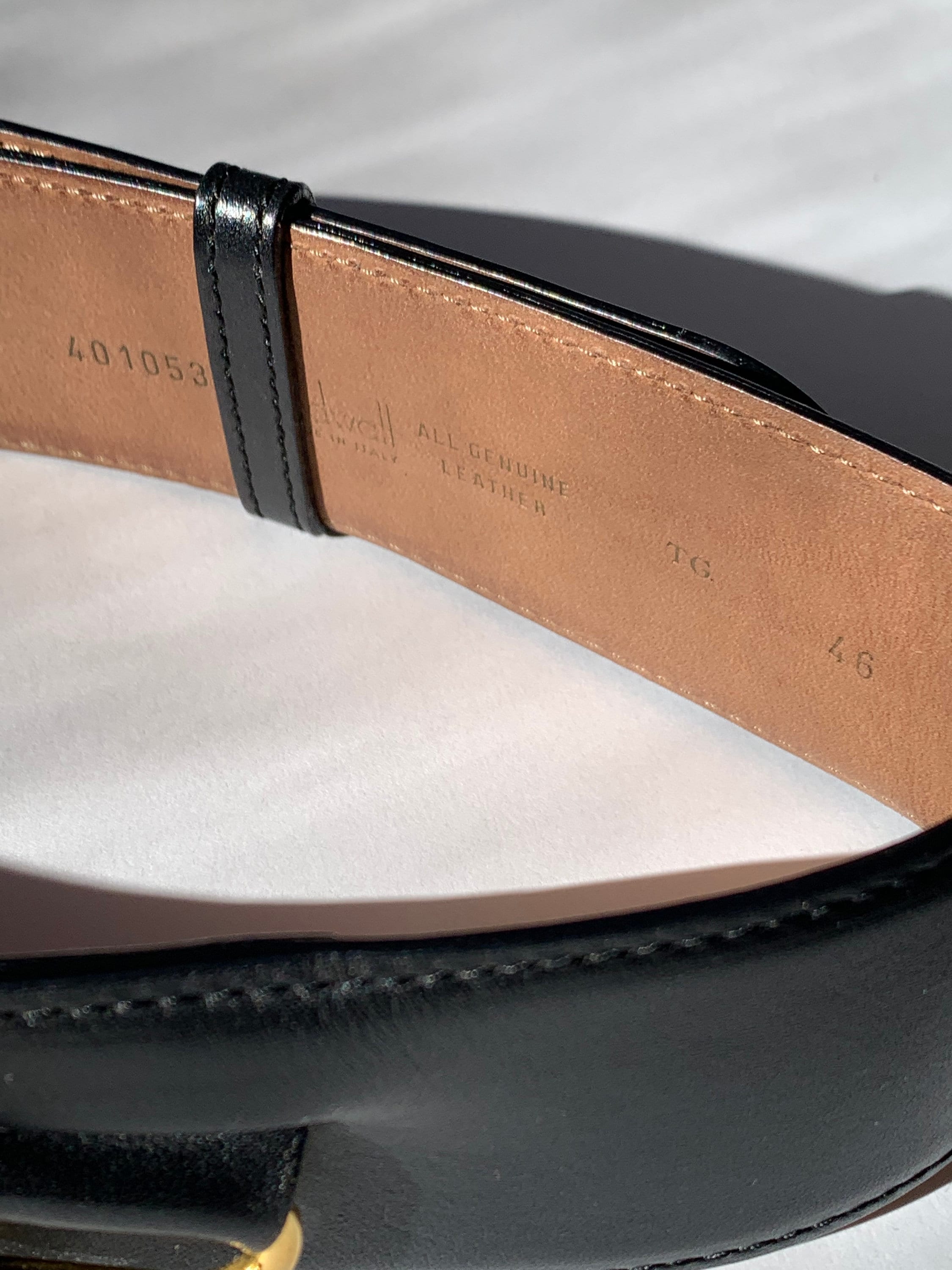 ❤️MOSCHINO Redwall Italy Black All Genuine Leather Belt SZ 27-31 Moschino Redwall Swiss Appenzeller style belt with cows  main image 2