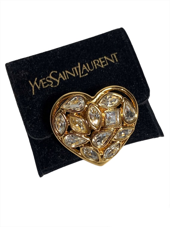 1980s Yves Saint Laurent Pin Brooch YSL Goossens … - image 2