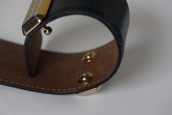 1980s Moschino Navy Belt, Vintage Moschino by Redwall  display picture 2