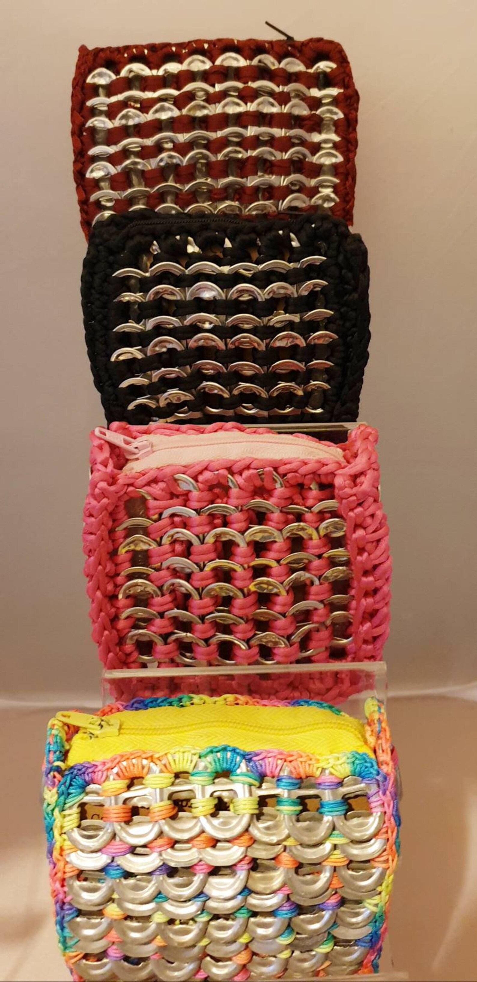 Recycled Handmade can Ring Pulls . Coin/card Etsy UK