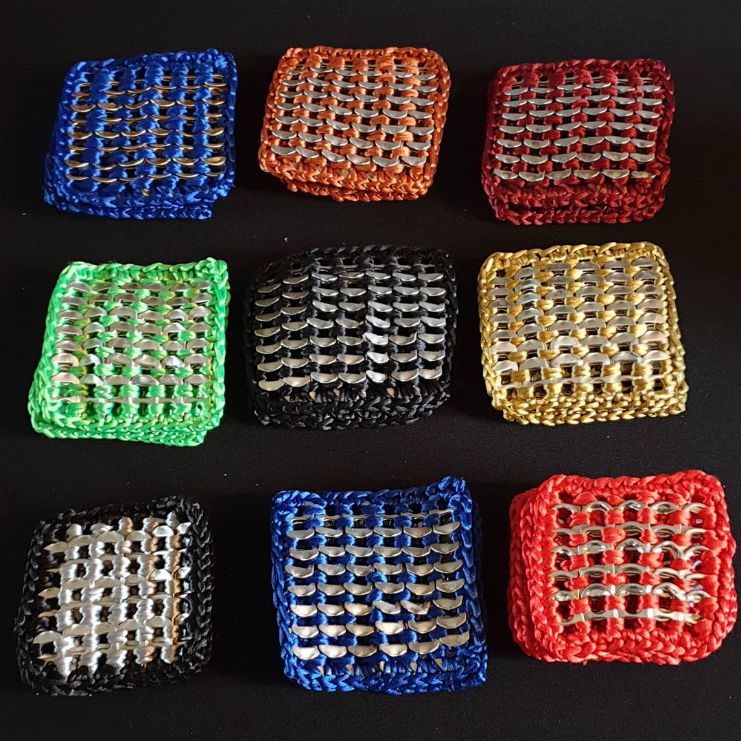 Recycling can ring pulls. Brewery Gift. Ring pull coasters. Etsy.de