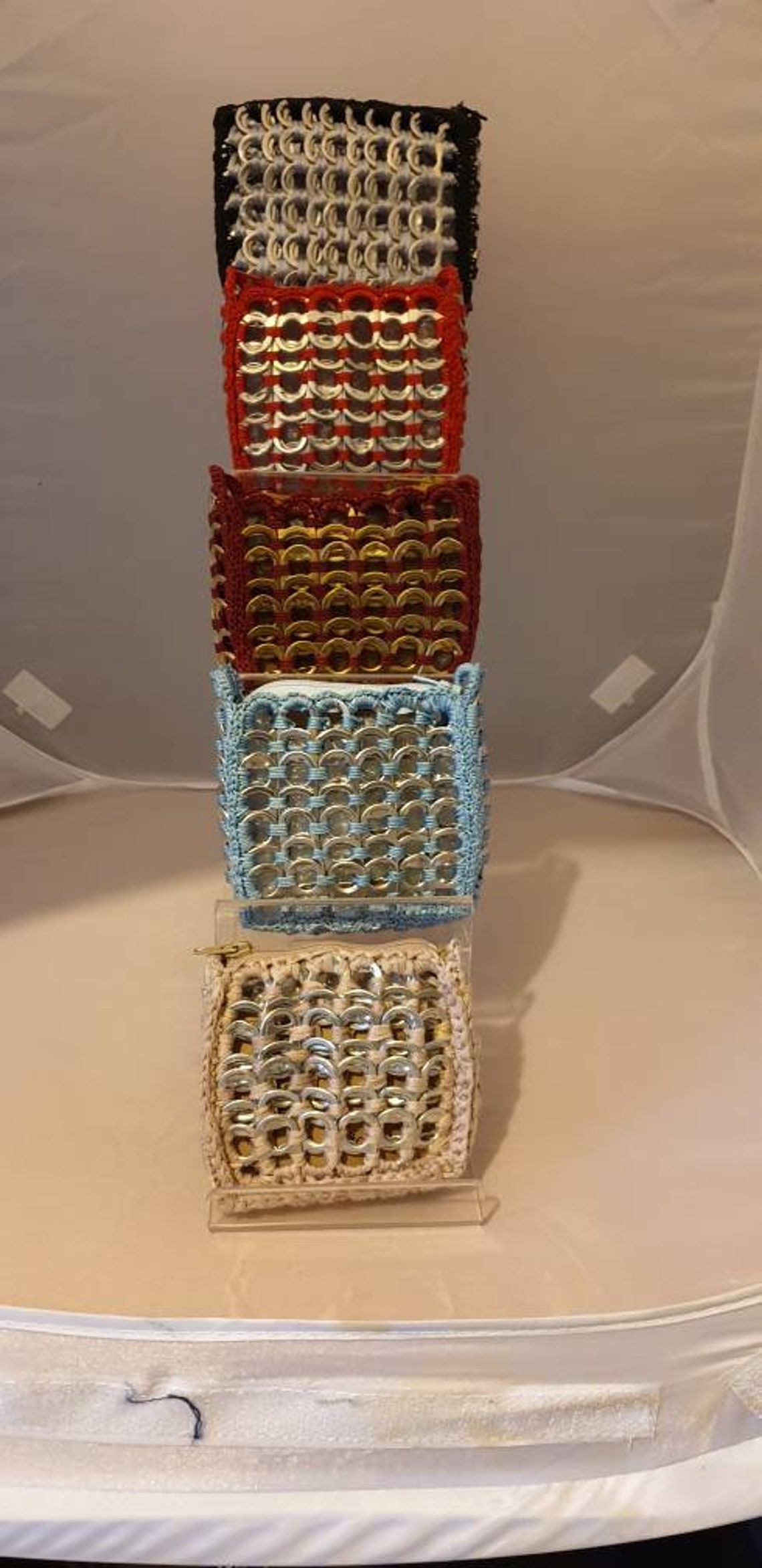 Recycled Handmade can Ring Pulls . Coin/card Etsy UK