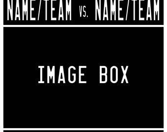 Black and White Fight Poster Template