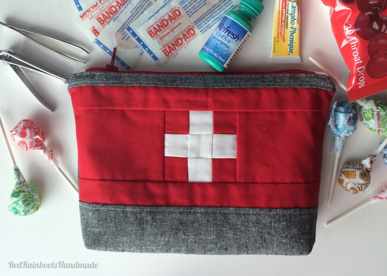Travel First Aid Pouch PDF PATTERN for a Cute Little Pouch Etsy Canada
