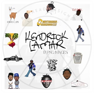 Kendrick Lamar PNG stickers, digital download, instant, Kendrick, They Not Like Us