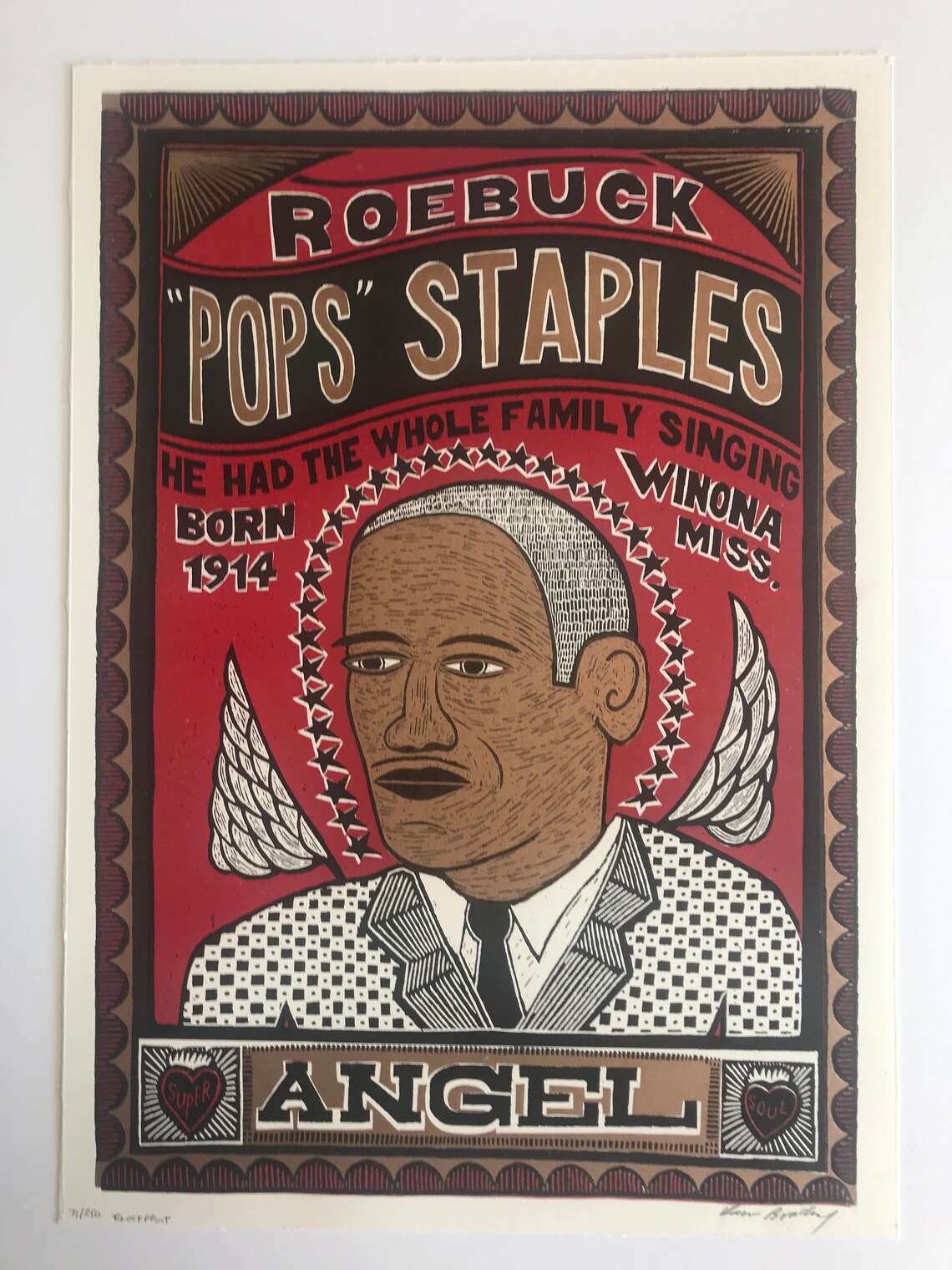 Pops Staples Limited Edition Print on Arches Fine Art Paper Etsy