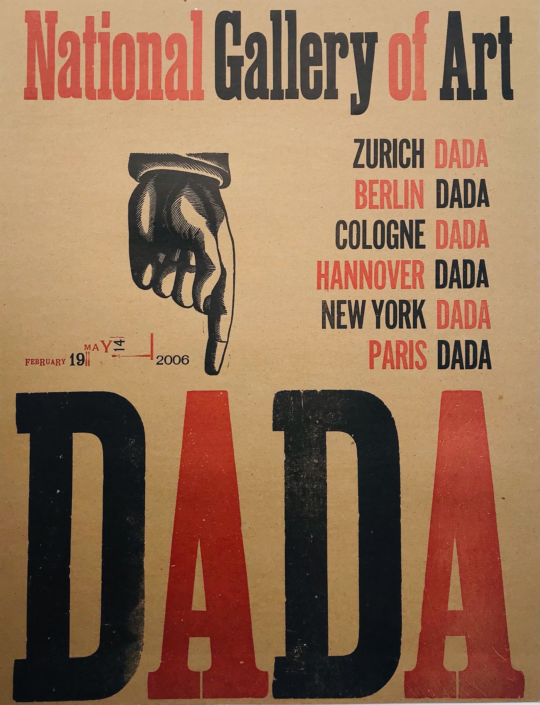 National Gallery of Art Dada Show Poster Washington, DC - Etsy