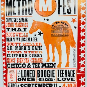 Metrofest show print, Knoxville