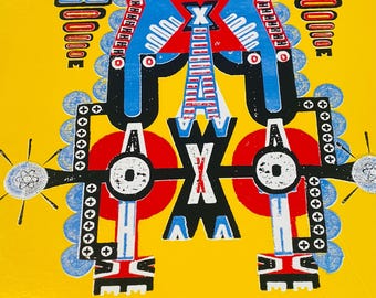 ROBOT - ATOMOTRON, Letterpress Print, Limited Edition