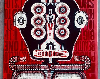 Large Fine Art Print -  Super Drunk Bot on Arches Paper