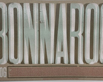 Bonnaroo 2006 show print