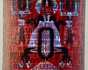 No. 088 - Letterpress Make Ready Print. One of a kind