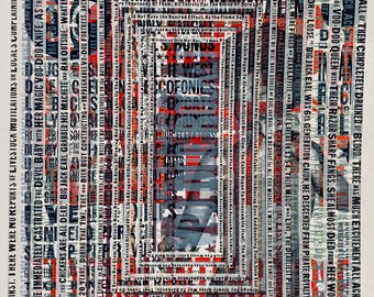 No. 021 Make- ready print.  One of a kind