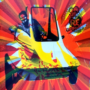 one of a kind, hand printed make-ready print. NO. 058