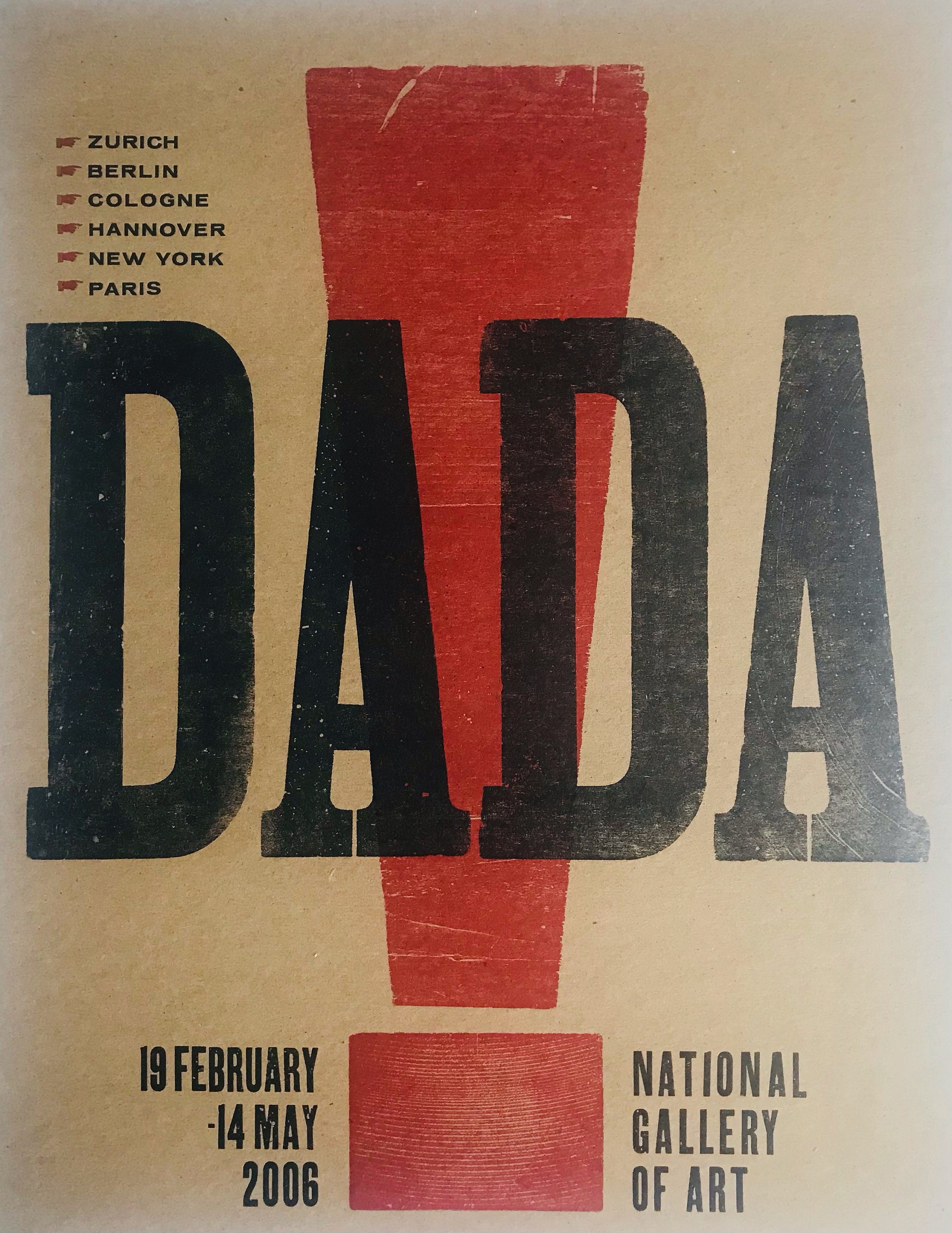 Original Dada Print for the National Gallery Show , Limited