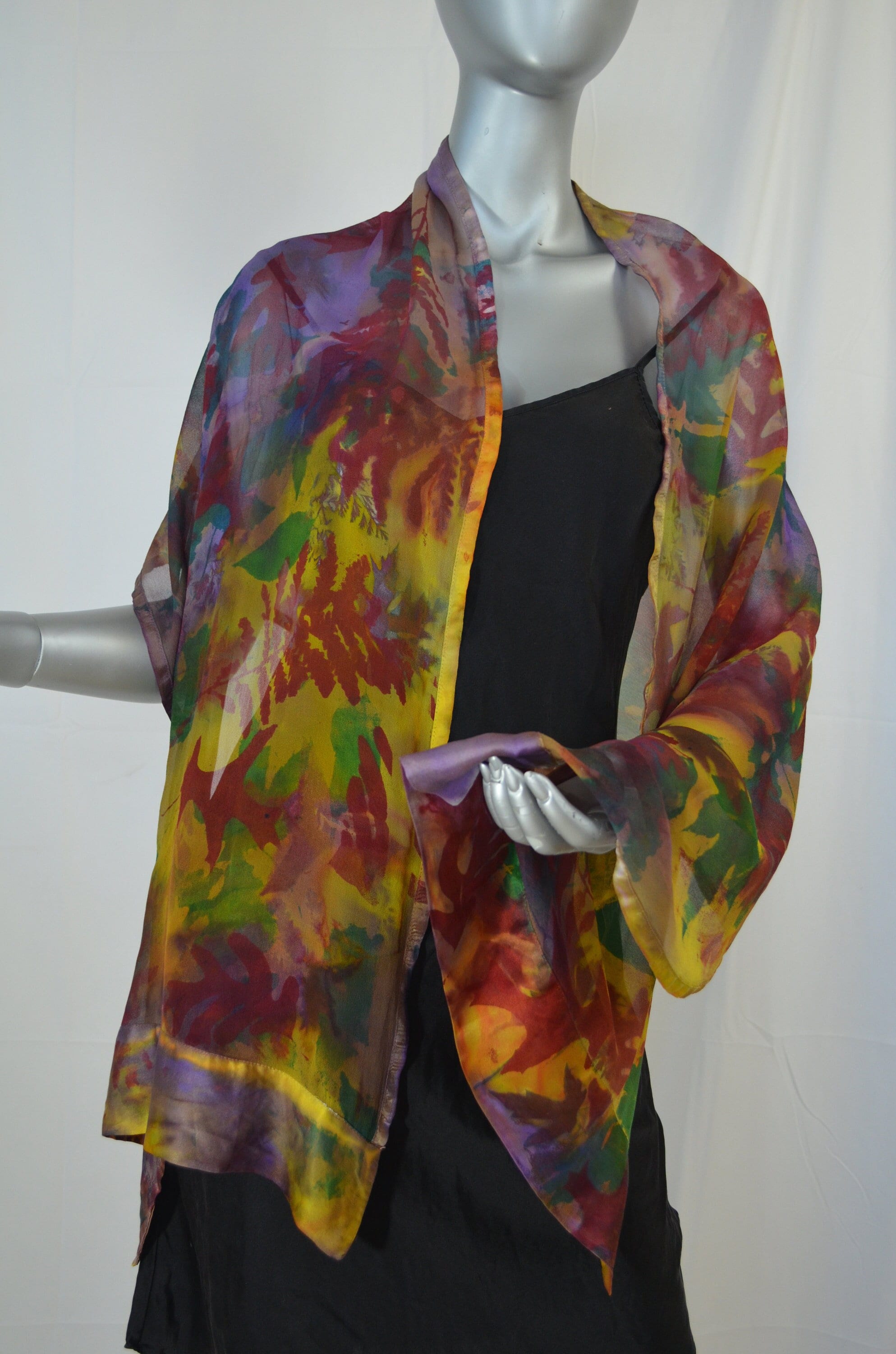 Chiffon sales shoulder wrap
