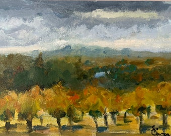 Landscape painting, original art, Napa California