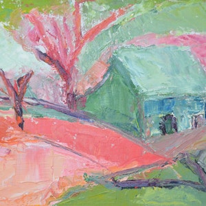 abstract painting, original oil painting, 11x14, unframed