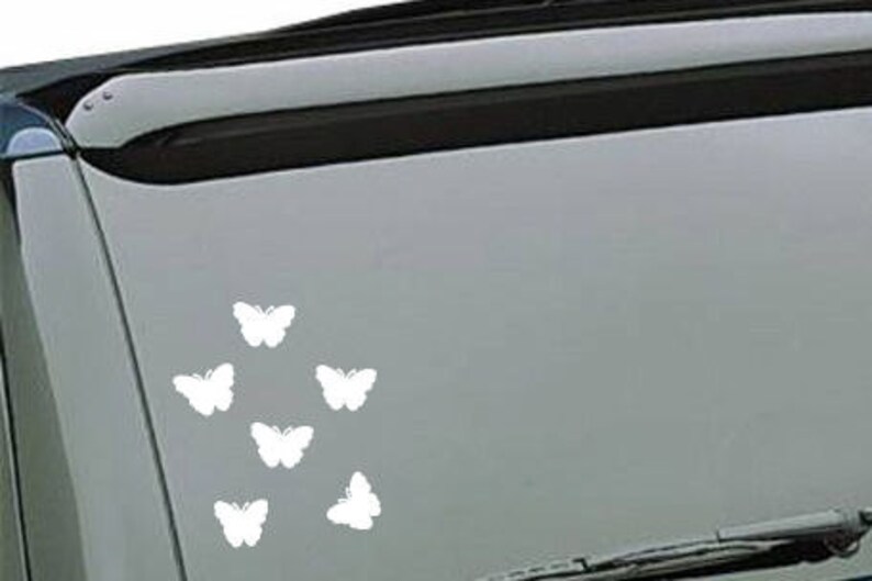 Butterflies vinyl car decals set of 6 Etsy