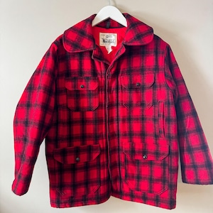 Vintage Woolrich Red Plaid Wool Jacket