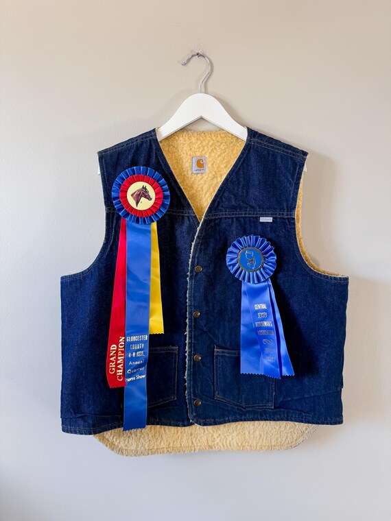 Vintage 70's Denim Carhartt Vest - Etsy