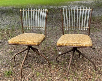 Mid Century Chairs, Lucite Back chairs, Furniture, Metal and Acrylic Chairs, Retro kitchen chairs, Dinning Chairs