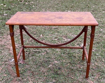 heywood Wakefield table, Vintage Side Table, wood table, furniture, collectible furniture, designer furniture, bentwood table,