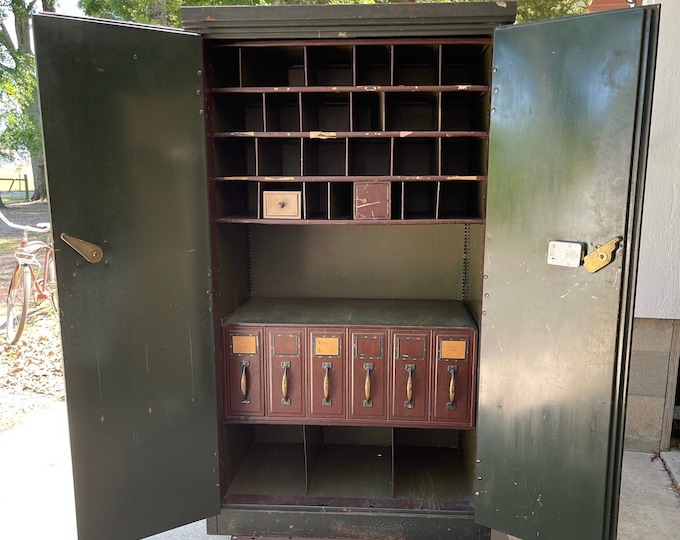 Vintage Document Safe, Vintage File Globe Wernicke, Vault