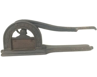 Antique Cast Iron Tobacco Cutter, Brown and Williamson Standard Tobacco  Knife