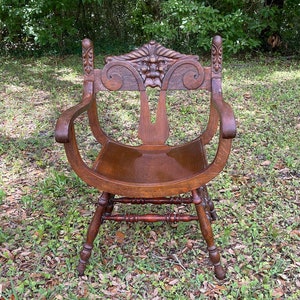 Victorian Wood Chair North Wind Chair Carved Wood Chair statement Chair Victorian Decor Side Chair Boudoir Chair Farmhouse Decor Etsy