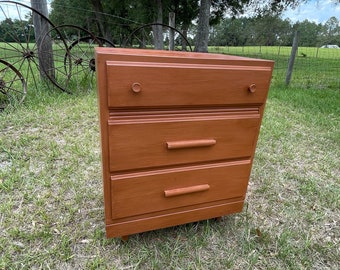 Vintage Chest Of Drawers, dresser, solid wood furniture, farmhouse decor, bedroom decor, wood drawer pulls