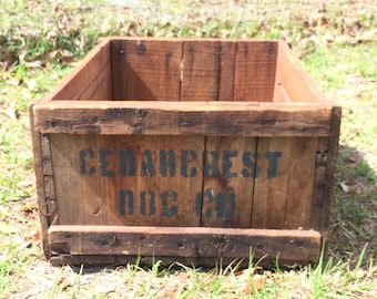 Antique crate, wood Crate, wood box, vintage crate, rustic crate, vintage wood box, antique crate, wood box, 1900s crate,