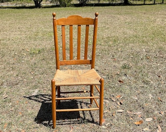 Primitive  furniture, slatted  back chair, french country  decor, dining  chair, farmhouse decor, rustic furniture, wood chair