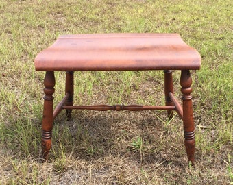 Vintage Stool, Farmhouse Decor, chair, seat,Foot Stool, Bench  Stool, Solid Wood Stool, farmhouse stool, Rustic Decor