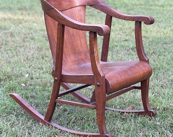 Antique bentwood Rocking chair, vintage rocking Chair, wood chair, vintage decor, modern design chair,antique Furniture, Wood Rocking Chair