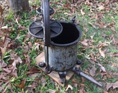 Antique Cast Iron, enterprises mfg., sausage stuffer, detachable spout, lard press, fruit press, vintage tool, kitchen tool, iron machine
