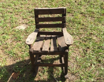 CHILDS ROCKING CHAIR, Wood Rocking Chair, Children's Furniture, Rustic furniture, primitive chair, handmade childs chair