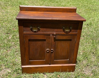 Vintage dry sink on sale cabinet