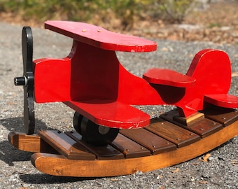airplane rocking horse